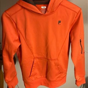 orange fila hoodie